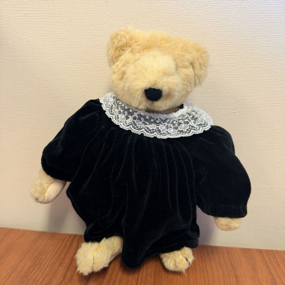 Vintage Vanderbear Fluffy  Dressed Plush Stuffed Bears V.I.B. 1982